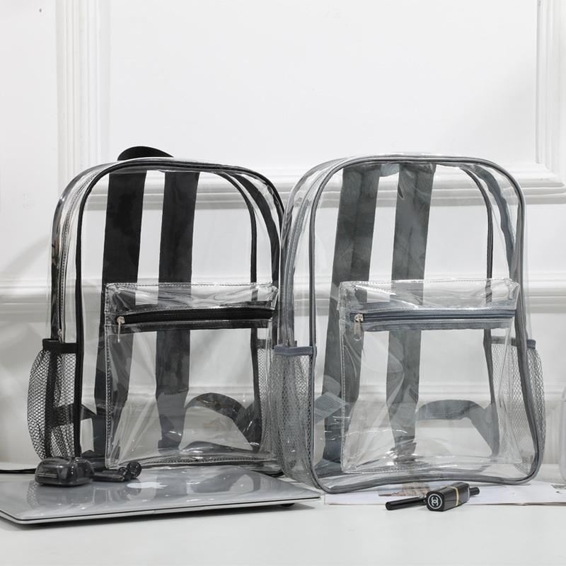 Transparent PVC Outdoor Sports - Canvas Backpack Casual incelemesi ve fiyatı