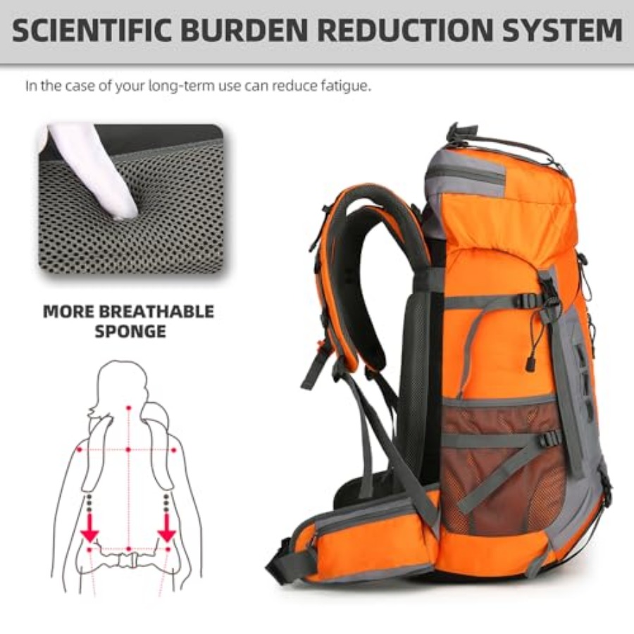 60L Hiking Backpack for Men an - Hiking Backpack Waterproof incelemesi ve fiyatı