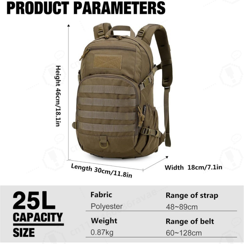 Waterproof Outdoor Tactical Ba - Rucksack Military Style incelemesi ve fiyatı