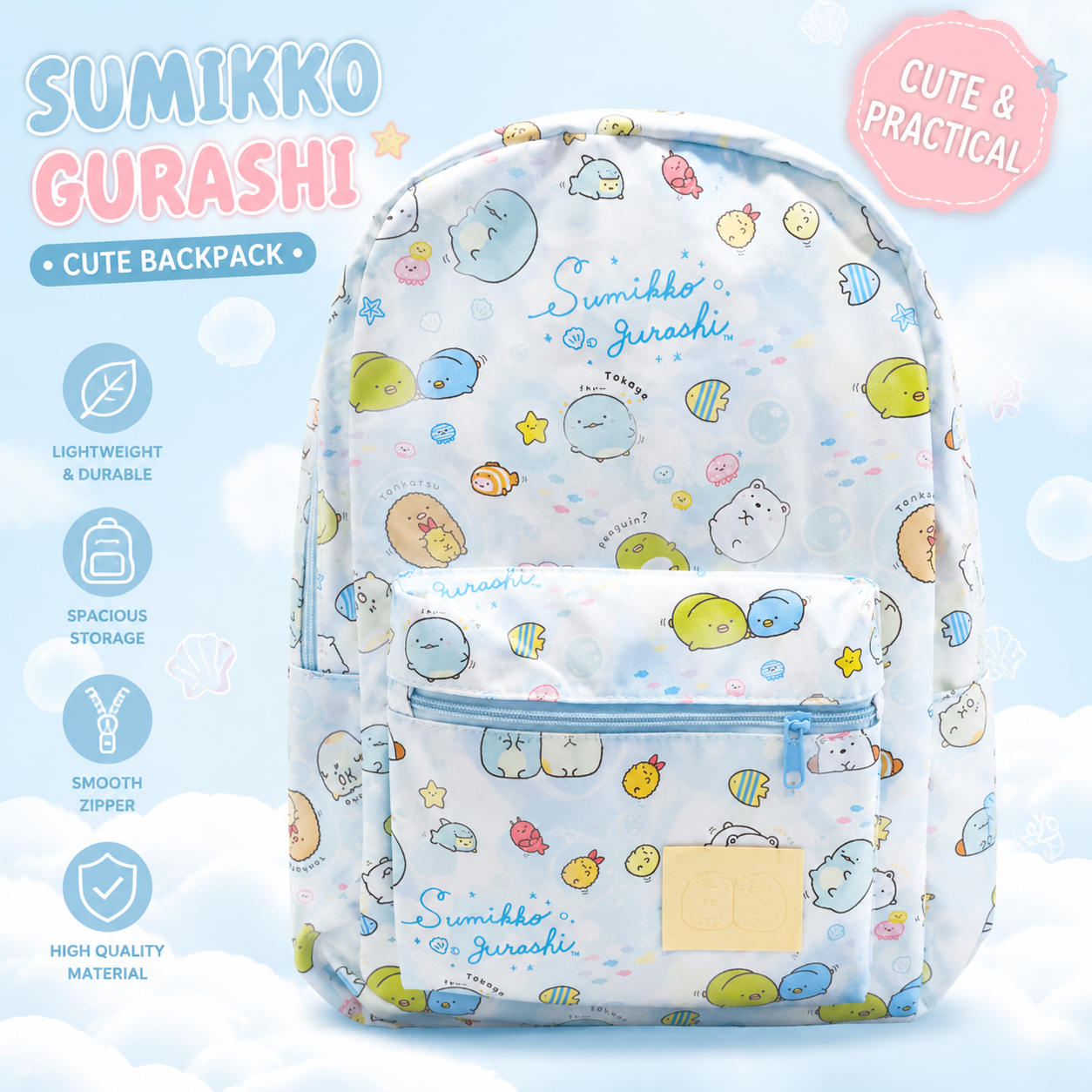 Kawaii Sumikko Gurashi Sea Fri - School Backpack Teen incelemesi ve fiyatı