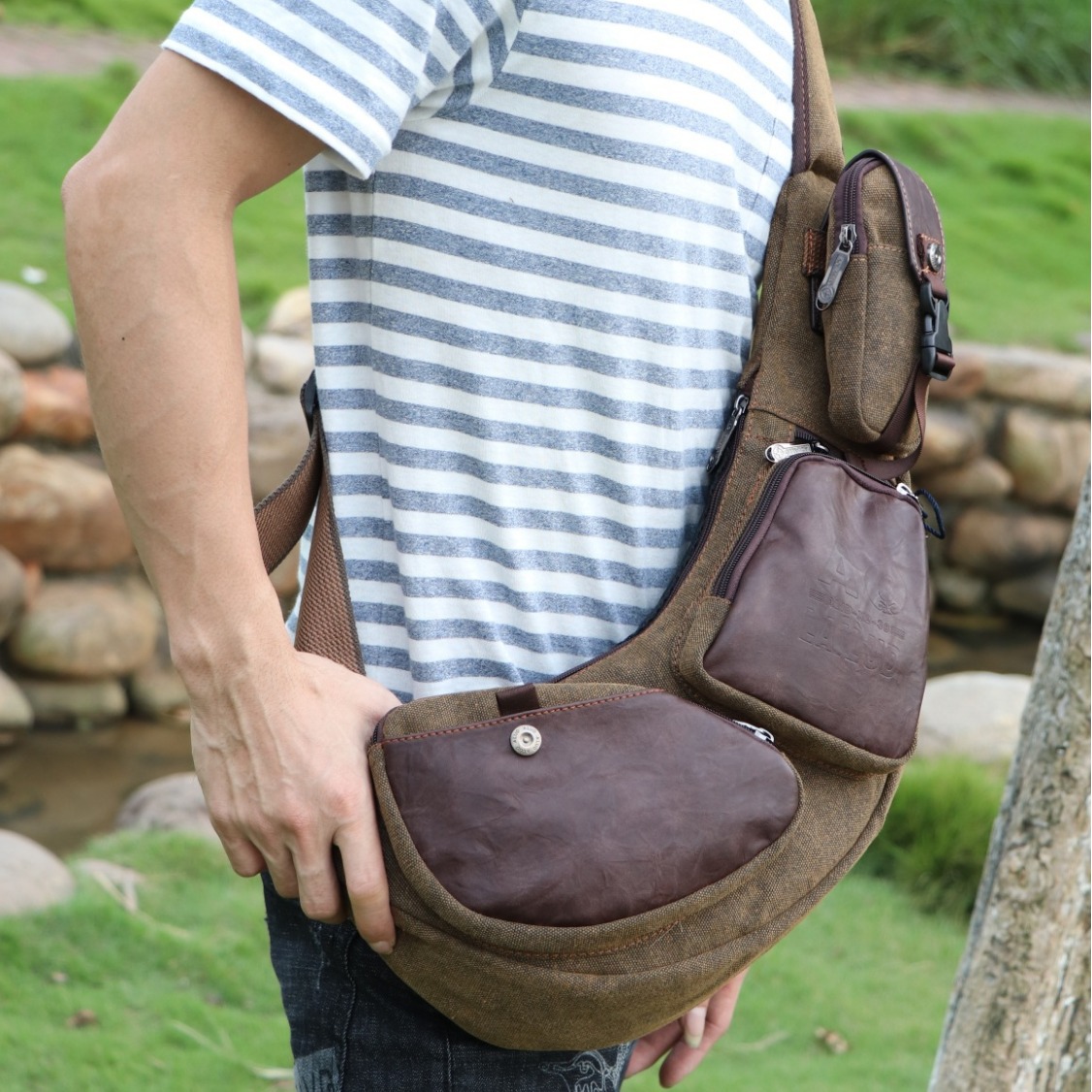 Men Cross Body Backpack Sling  - Sling Backpack Shoulder incelemesi ve fiyatı