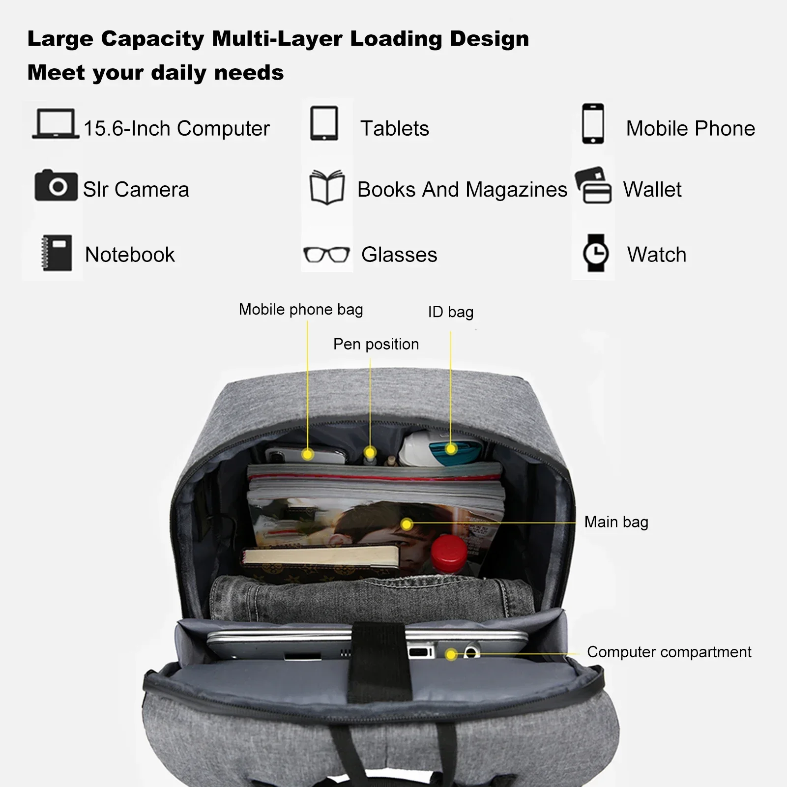 Laptop Backpack for 17 Inch La - Fashion Backpack Women incelemesi ve fiyatı