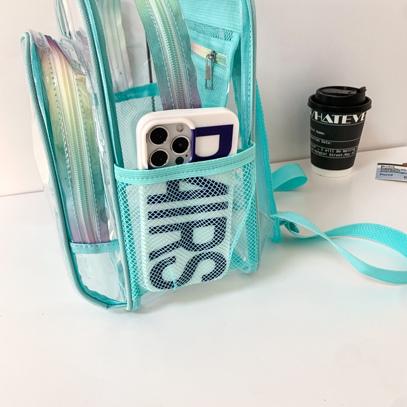 PVC Transparent Zipper Large C - Fashion Backpack Women incelemesi ve fiyatı