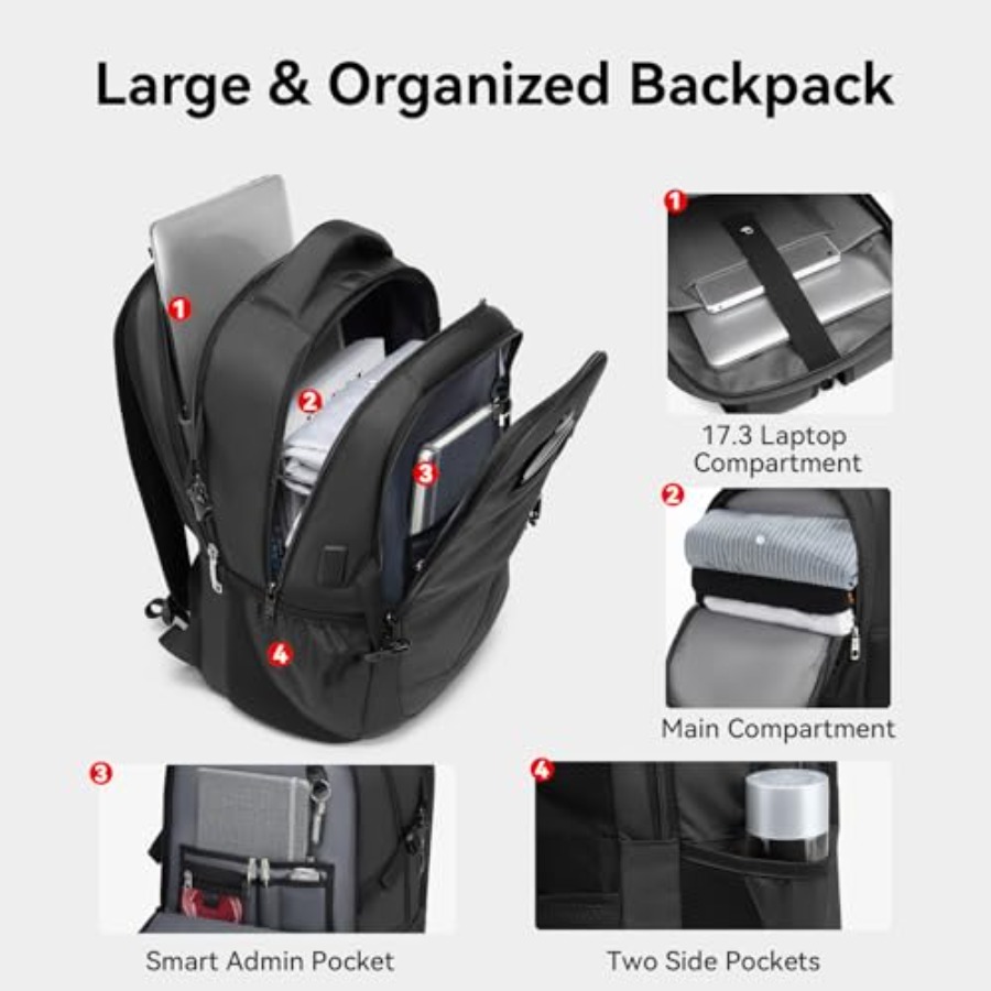 17.3'' Laptop Backpack for Men - Travel Backpack Anti Theft incelemesi ve fiyatı