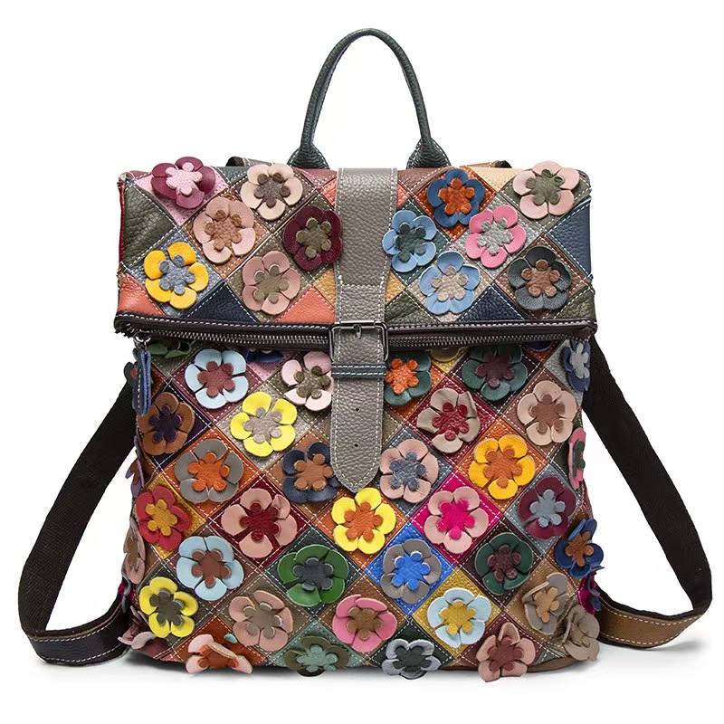 Vintage Women Genuine Leather  - Fashion Backpack Women incelemesi ve fiyatı