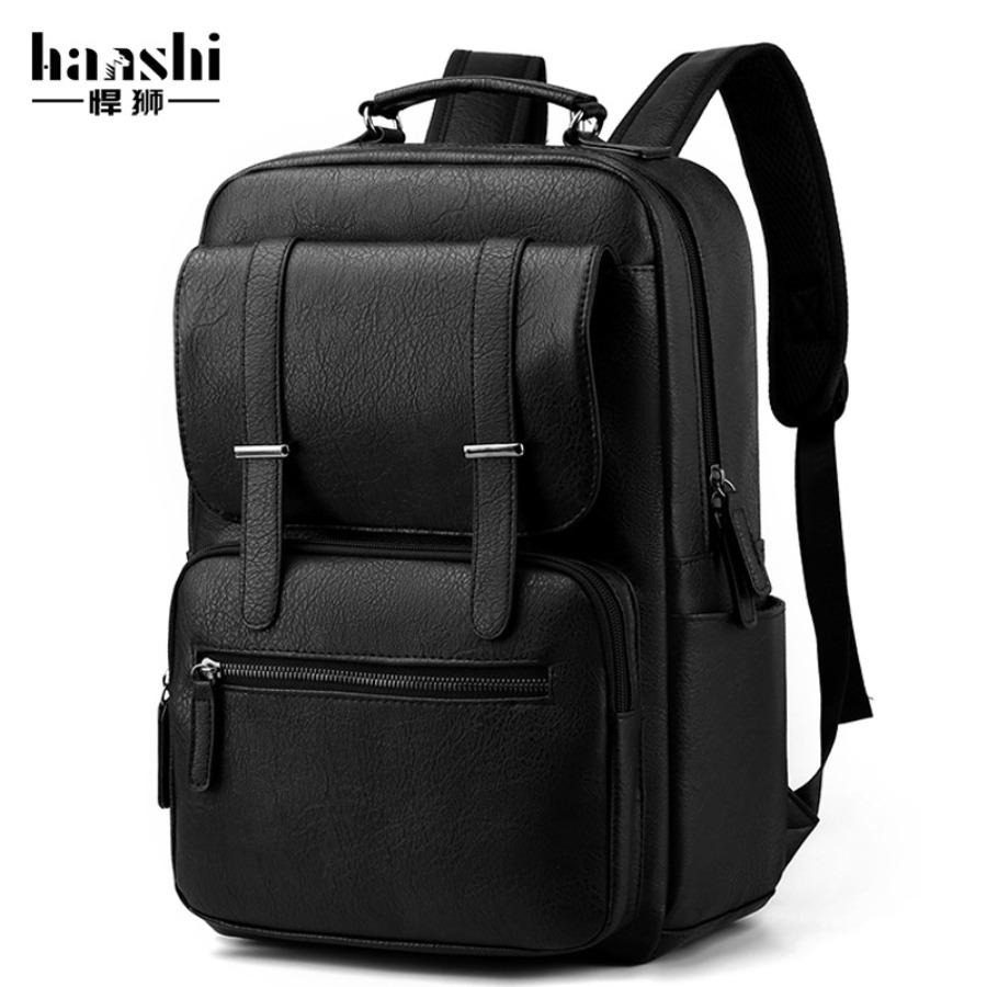 【New Arrival】Men's PU Leather  - Laptop Backpack 15.6 incelemesi ve fiyatı