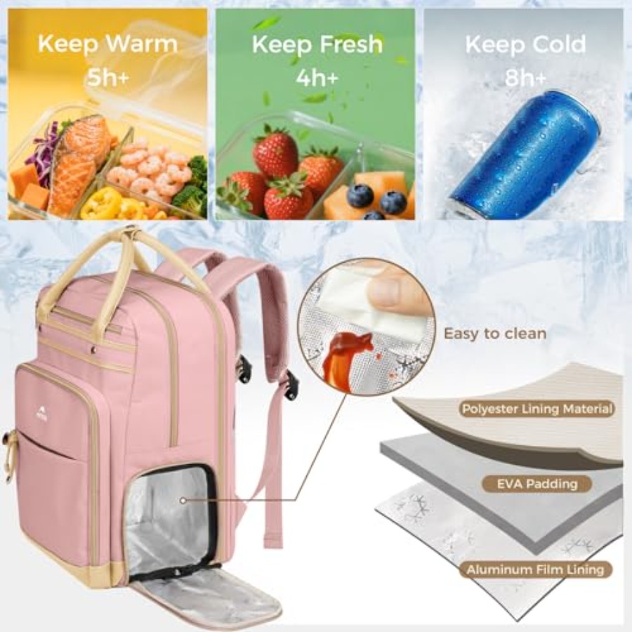 Lunch Backpack for Women, Teac - Laptop Backpack 15.6 incelemesi ve fiyatı