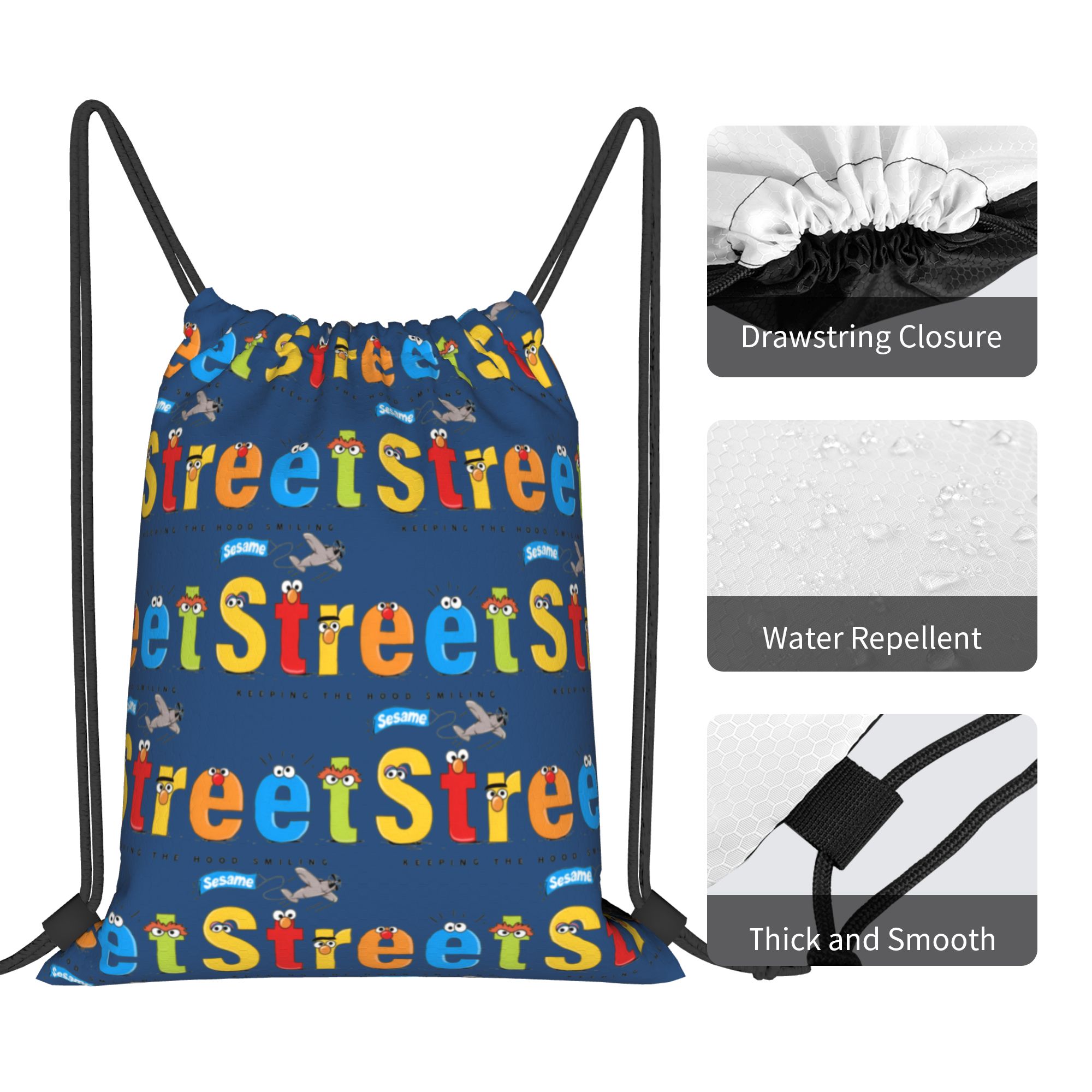 Custom Cookie Monster Drawstri - Drawstring Gym Bag incelemesi ve fiyatı