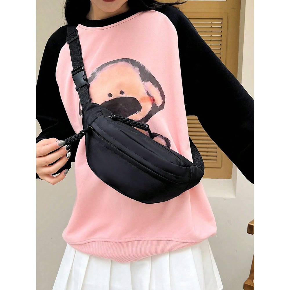 Large Capacity Nylon Chest Bag - Sling Backpack Shoulder incelemesi ve fiyatı