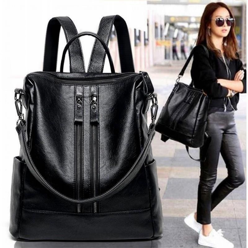 Women Soft Leather Backpack Sc - Canvas Backpack Casual incelemesi ve fiyatı