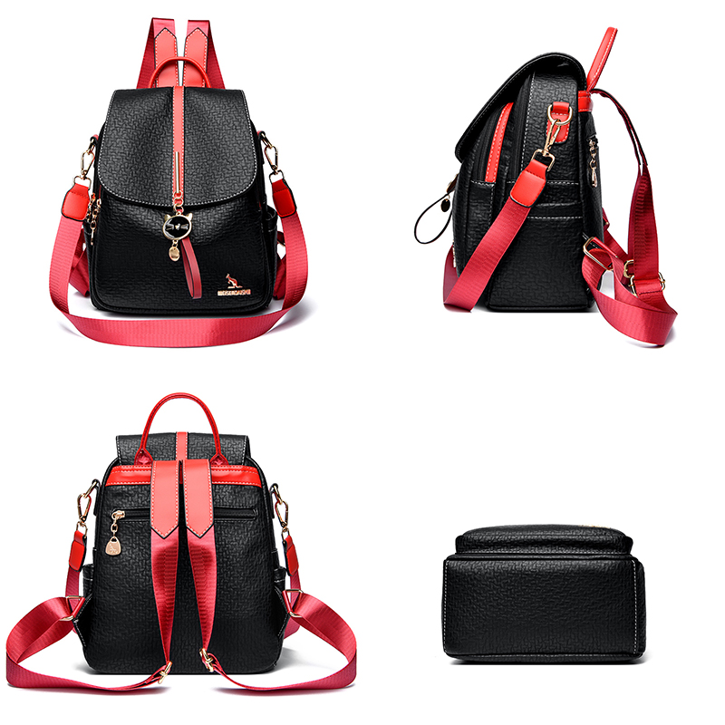 Women Large Capacity Backpack  - Leather Backpack Vintage incelemesi ve fiyatı