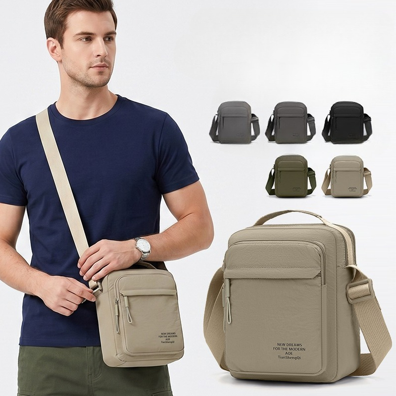 Men's Nylon Crossbody Backpack - Sling Backpack Shoulder incelemesi ve fiyatı