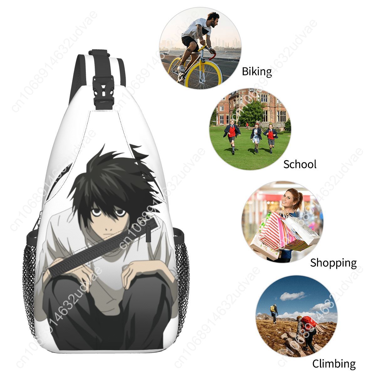 L Death Note Sling Bags Chest  - Sling Backpack Shoulder incelemesi ve fiyatı
