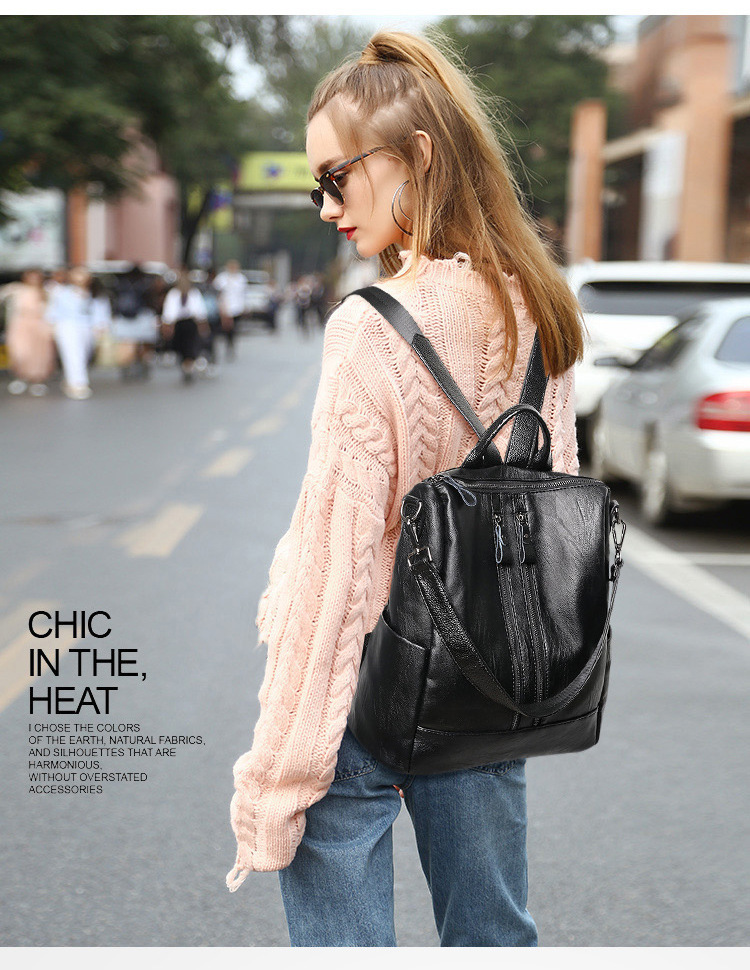 Women Soft Leather Backpack Sc - Mini Backpack Purse incelemesi ve fiyatı