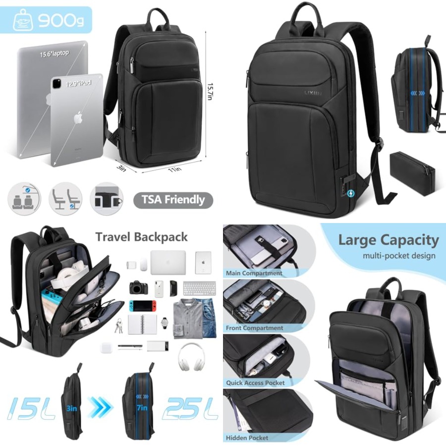Backpack for Men Slim and Expa - Travel Backpack Anti Theft incelemesi ve fiyatı