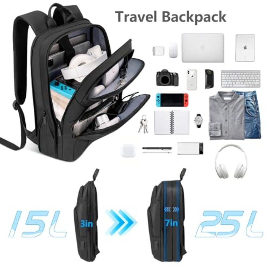 Backpack for Men Slim and Expa - Travel Backpack Anti Theft incelemesi ve fiyatı
