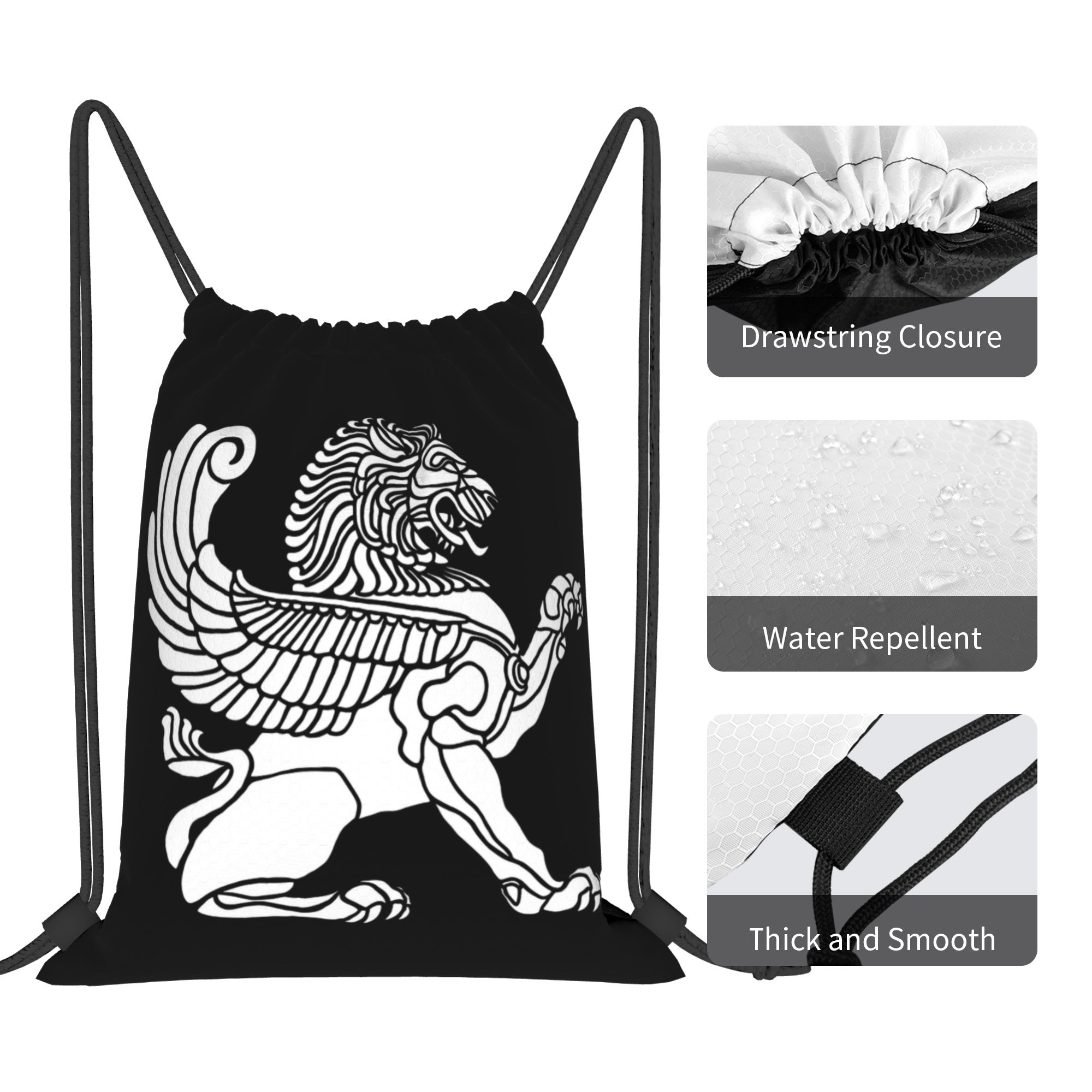 Persian Lion Iranian Iran Pers - Drawstring Gym Bag incelemesi ve fiyatı
