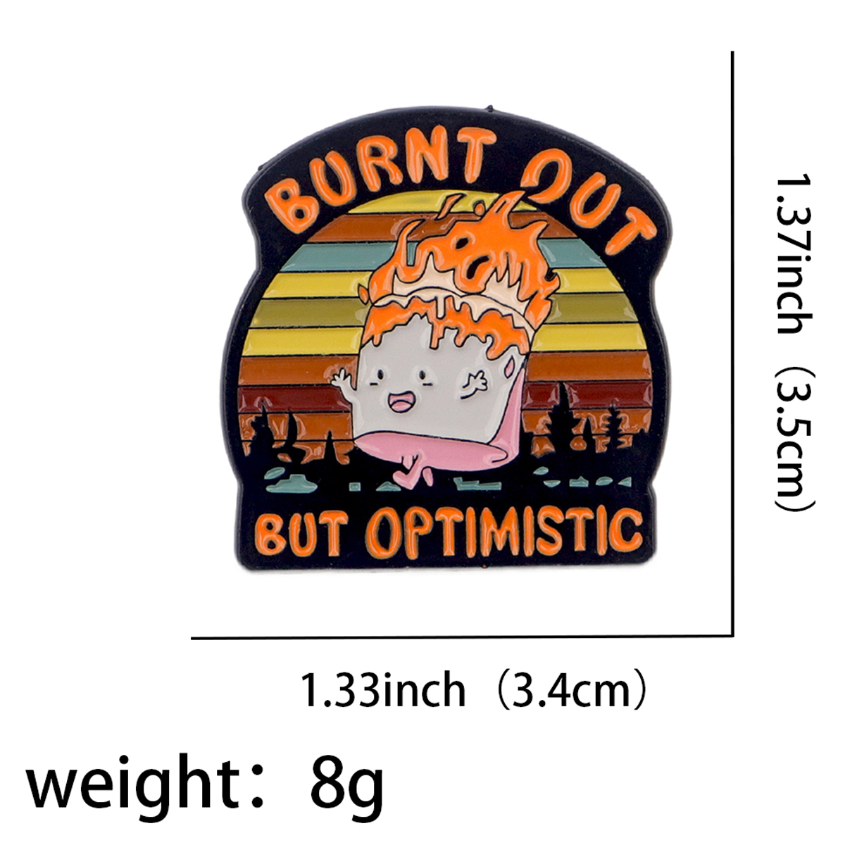 Fire Badges Enamel Pin Brooche - Fashion Backpack Women incelemesi ve fiyatı