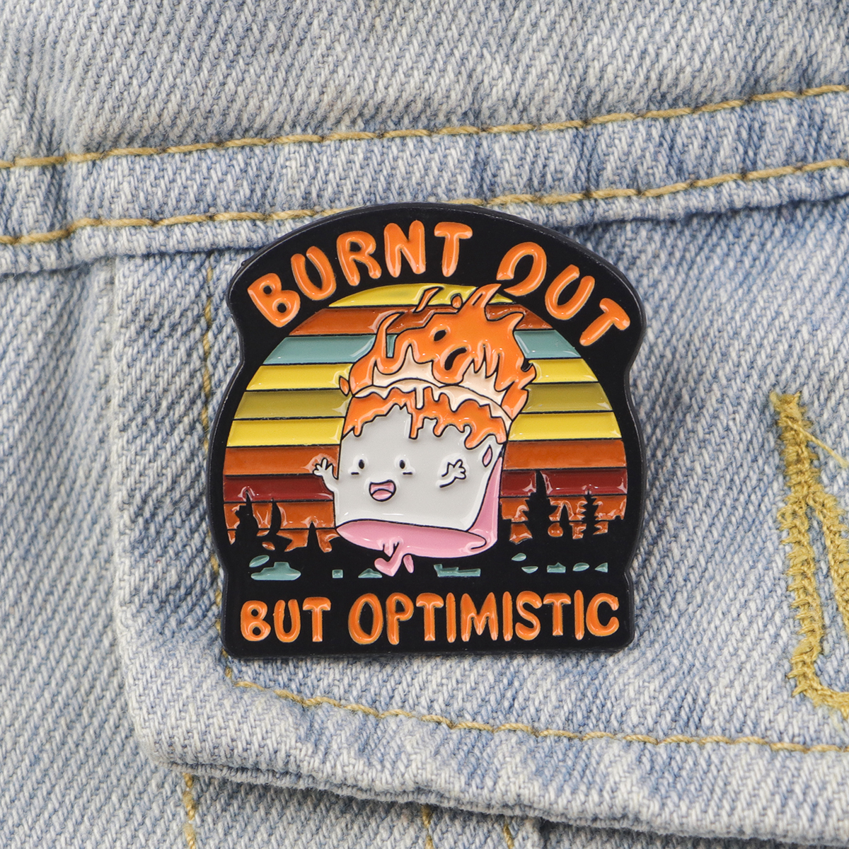 Fire Badges Enamel Pin Brooche - Fashion Backpack Women incelemesi ve fiyatı