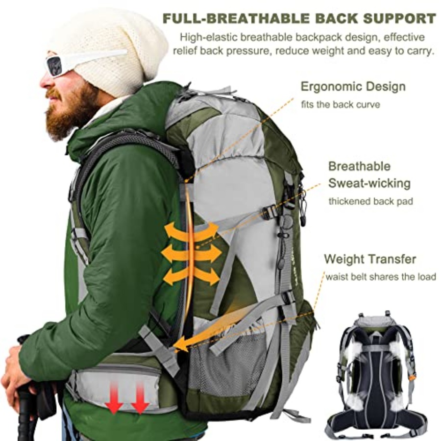 Loowoko 50L Hiking Backpack, W - Hiking Backpack Waterproof incelemesi ve fiyatı