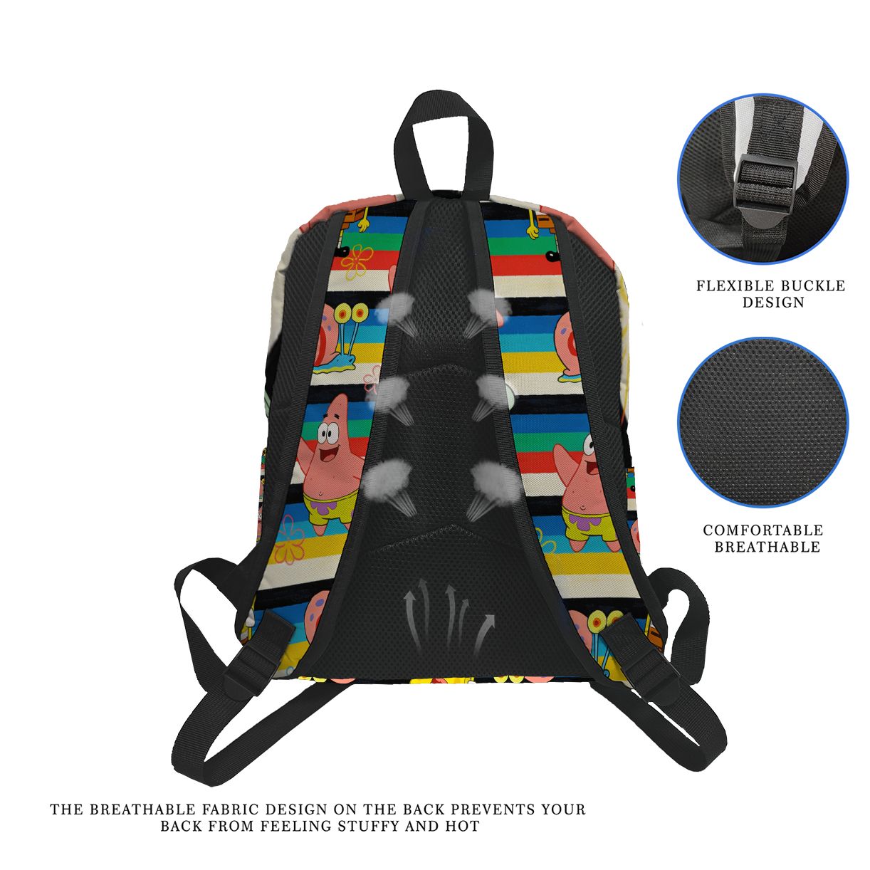 SpongeBob SquarePants Striped  - School Backpack Teen incelemesi ve fiyatı