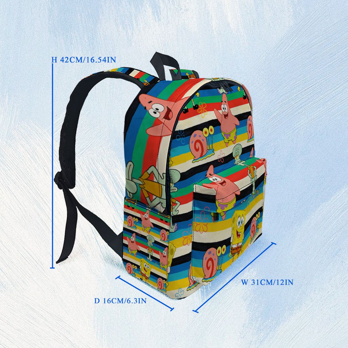 SpongeBob SquarePants Striped  - School Backpack Teen incelemesi ve fiyatı