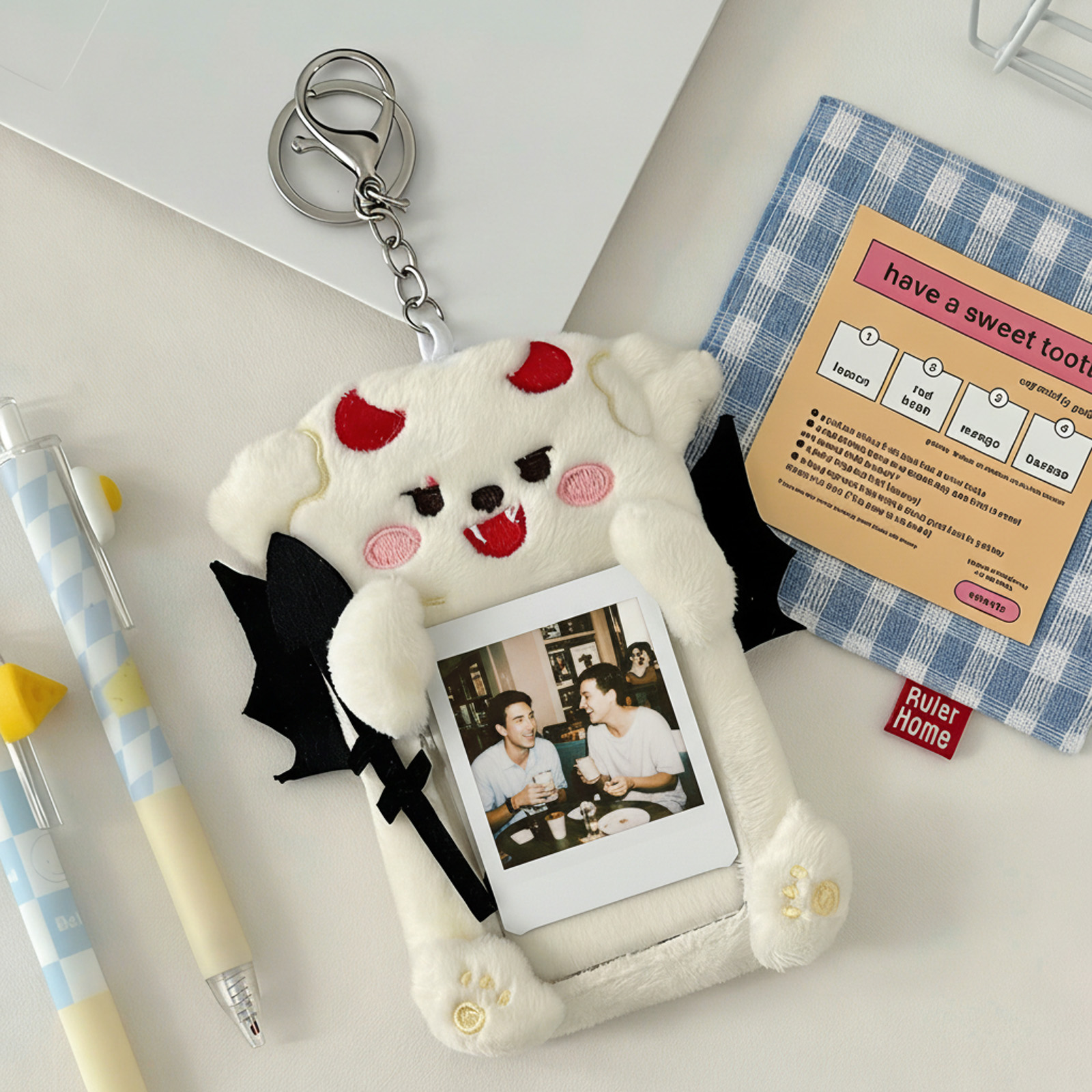 Plush Angel Devil Keychain Cut - Fashion Backpack Women incelemesi ve fiyatı