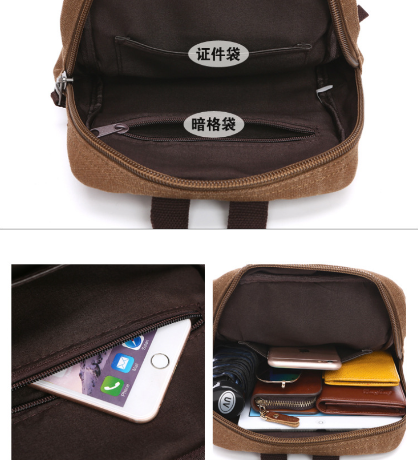 Men's Canvas Mini Backpack Men - Sling Backpack Shoulder incelemesi ve fiyatı