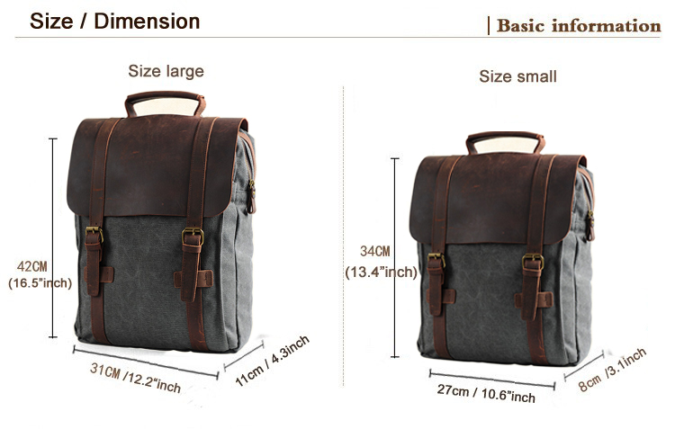Fashion Male Backpack Leather  - Rucksack Military Style incelemesi ve fiyatı