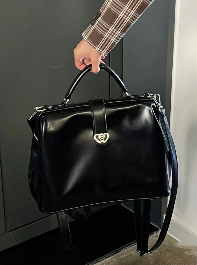 Vintage Black Y2k Mochila Wome - Leather Backpack Vintage incelemesi ve fiyatı