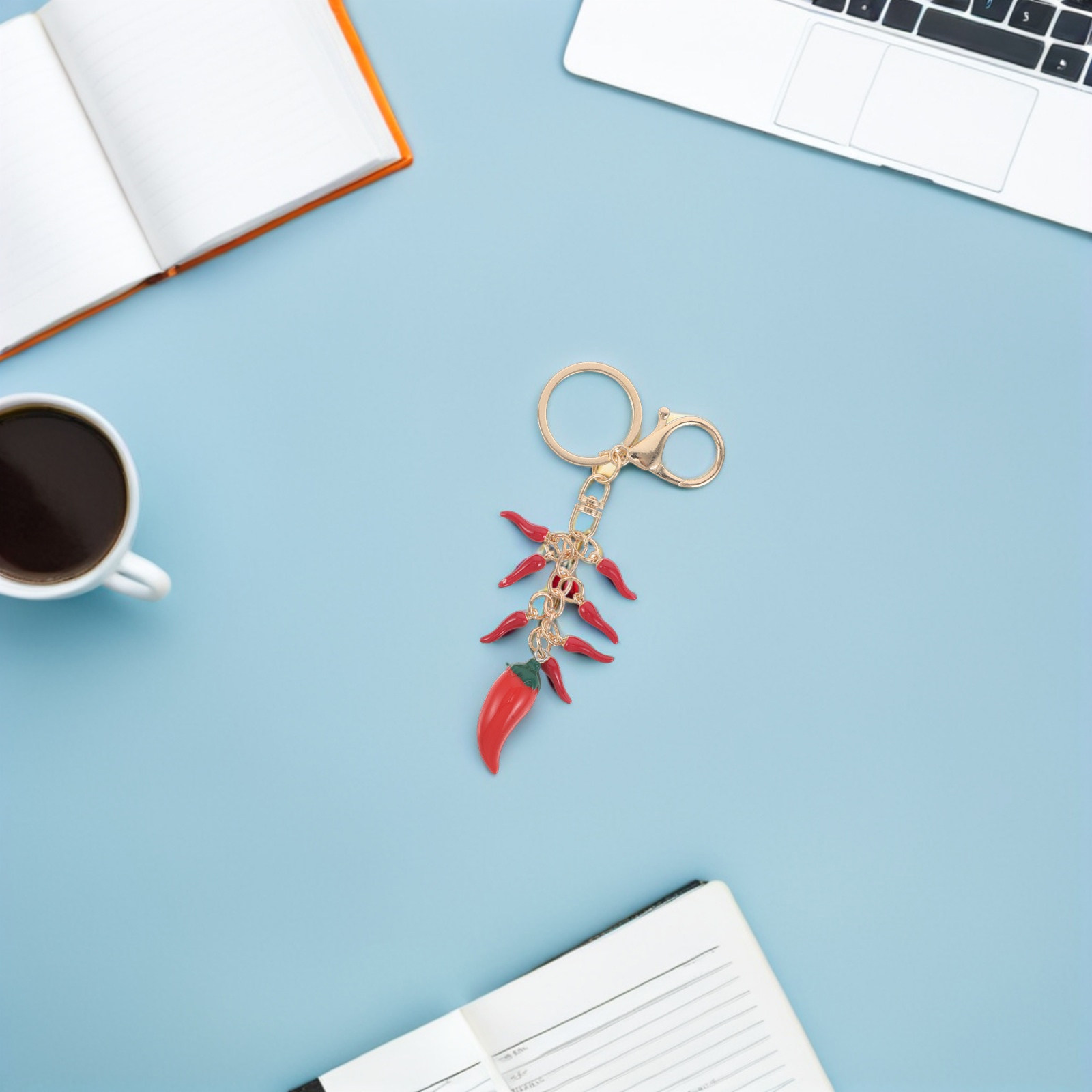 2Pcs Red Chili Pepper Keychain - Mini Backpack Purse incelemesi ve fiyatı