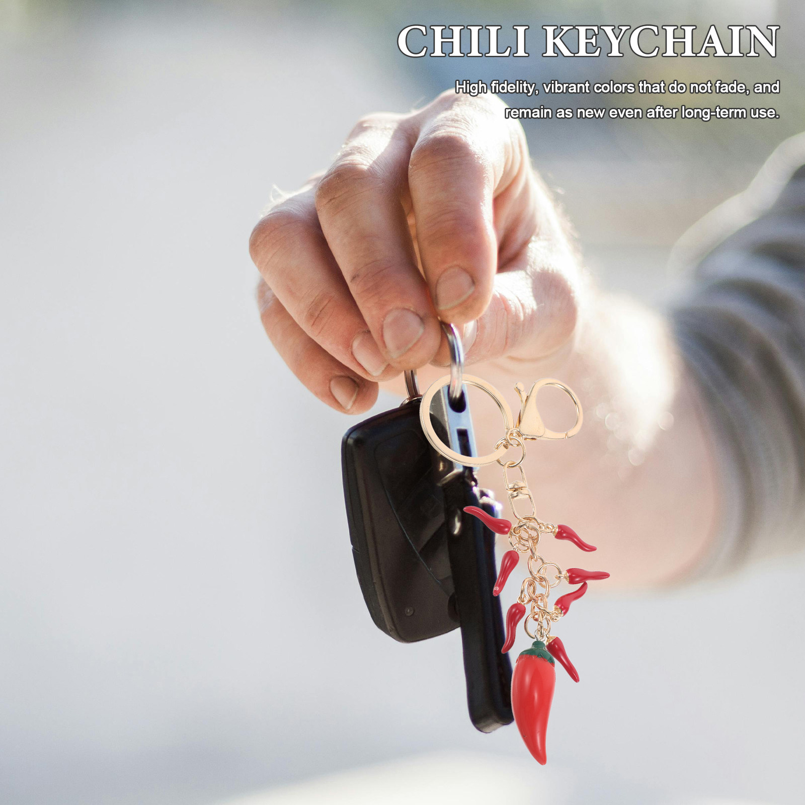 2Pcs Red Chili Pepper Keychain - Mini Backpack Purse incelemesi ve fiyatı