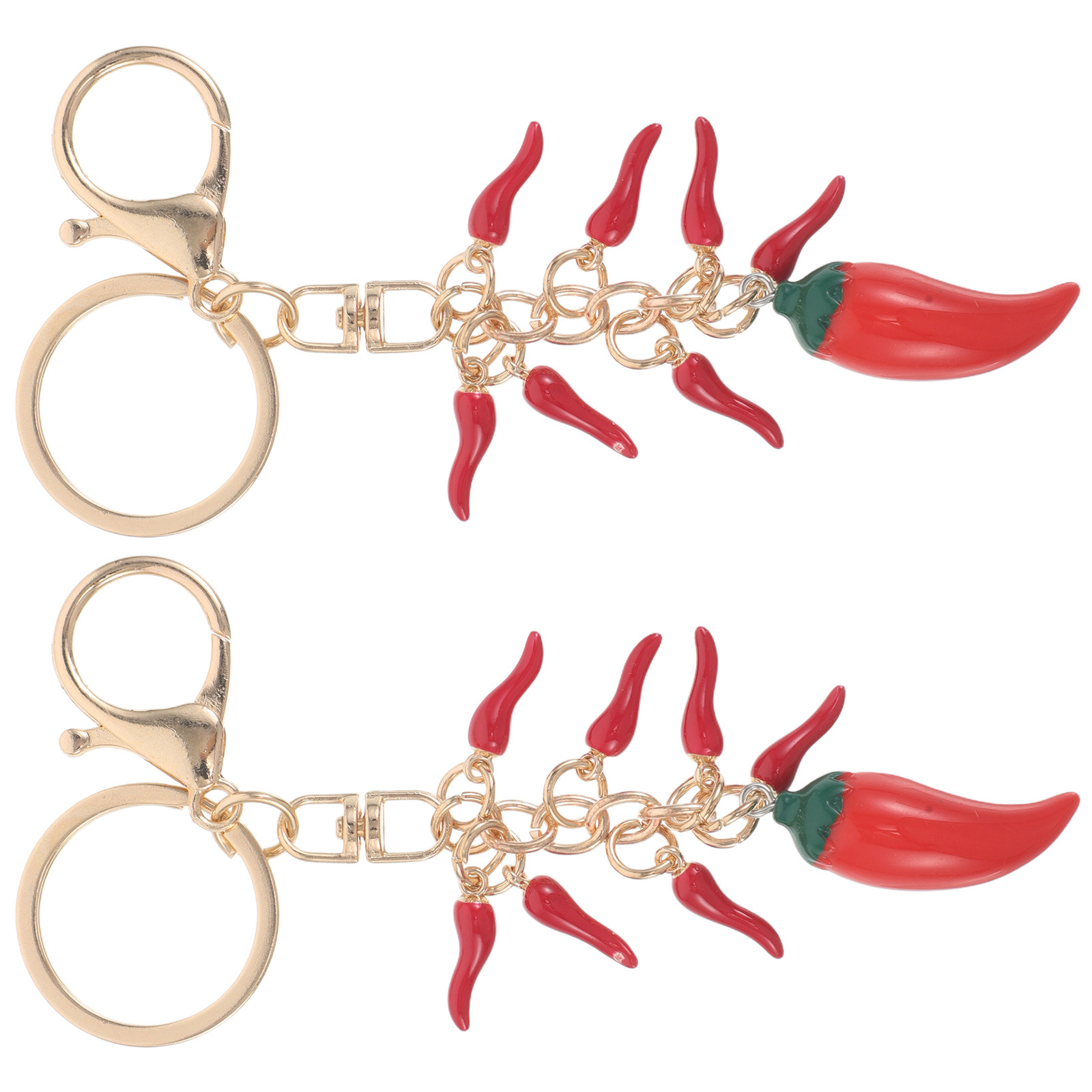 2Pcs Red Chili Pepper Keychain - Mini Backpack Purse incelemesi ve fiyatı