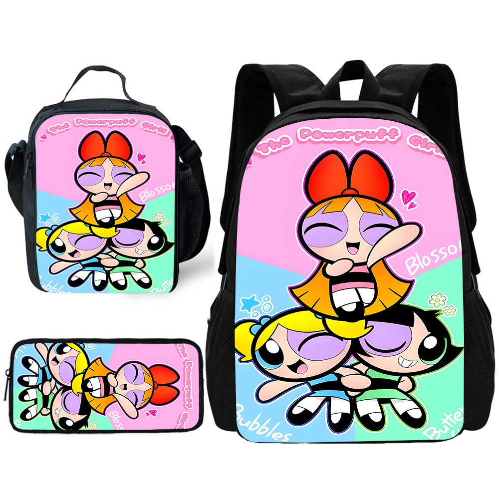 Child Cute Anime Powerpuffs Gi - School Backpack Teen incelemesi ve fiyatı