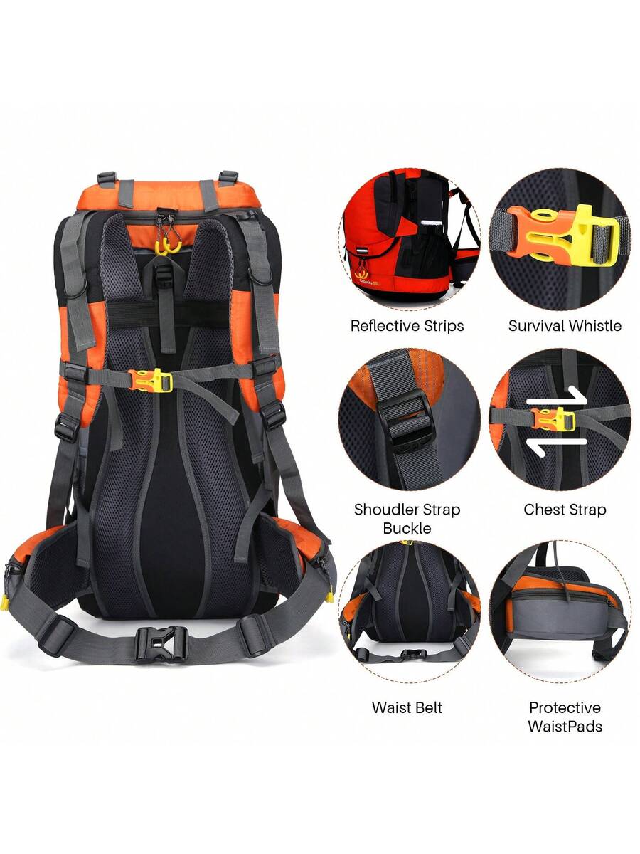 60L Waterproof Oxford Backpack - Hiking Backpack Waterproof incelemesi ve fiyatı