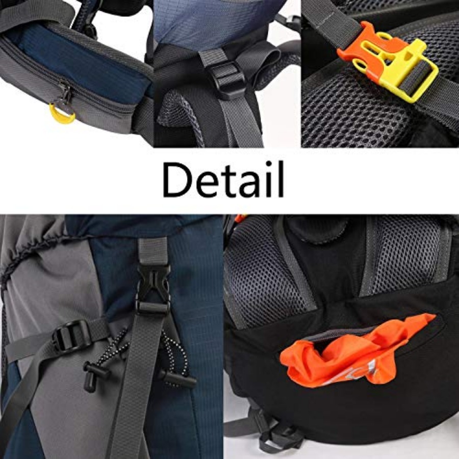 50L Hiking Backpack Men Campin - Rain Cover Backpack incelemesi ve fiyatı