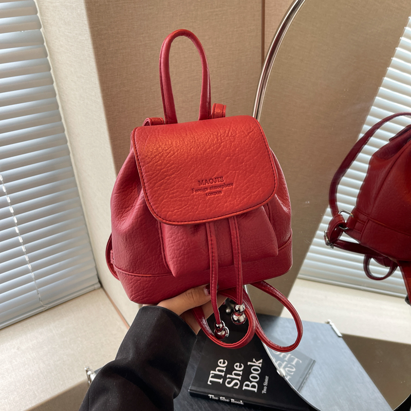 Solid Small String Backpacks P - Leather Backpack Vintage incelemesi ve fiyatı