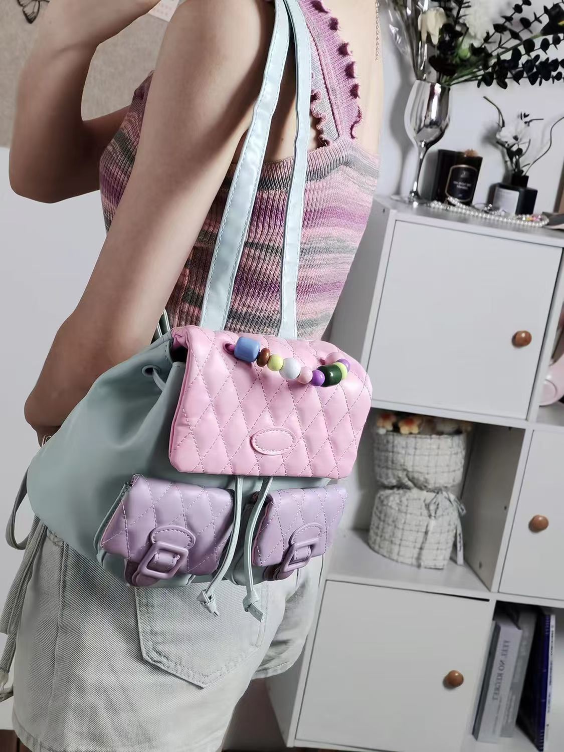 JIAERDI Sweet Cute Y2k Mochila - Leather Backpack Vintage incelemesi ve fiyatı
