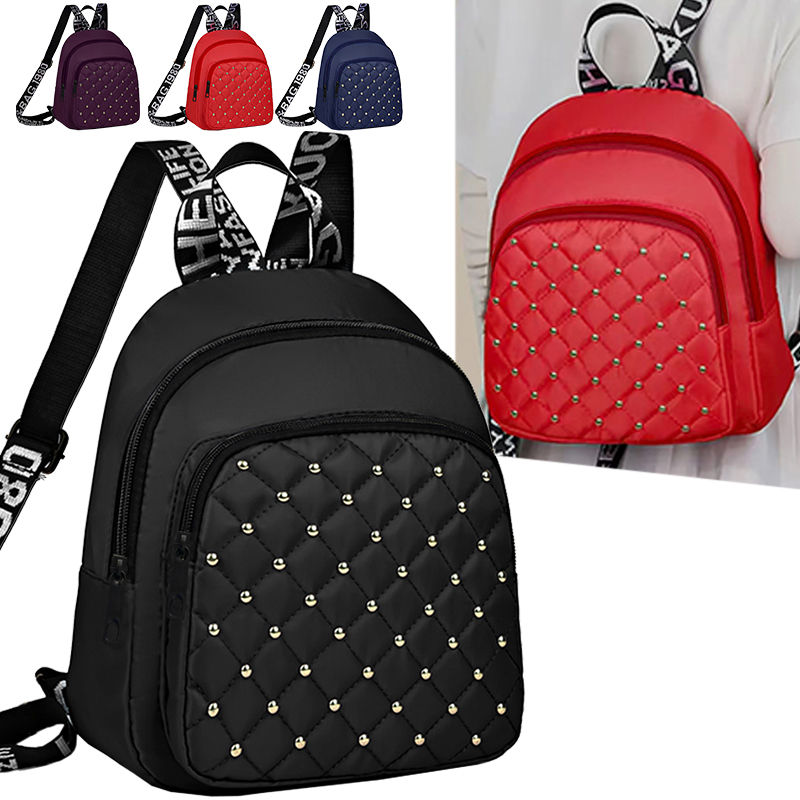 Chic Stylish Studded Backpack  - Canvas Backpack Casual incelemesi ve fiyatı