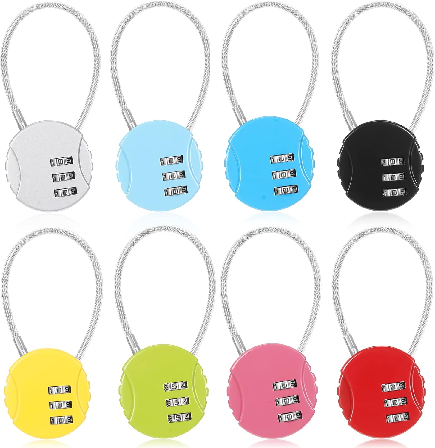 8 Pack Combination Wire Lock 3 - Backpack Lock Combo incelemesi ve fiyatı