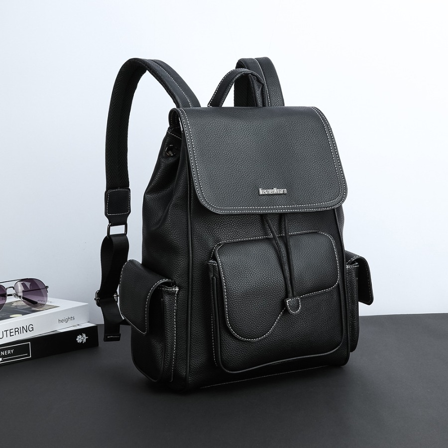 【New Arrival】Women's Black Fau - Leather Backpack Vintage incelemesi ve fiyatı