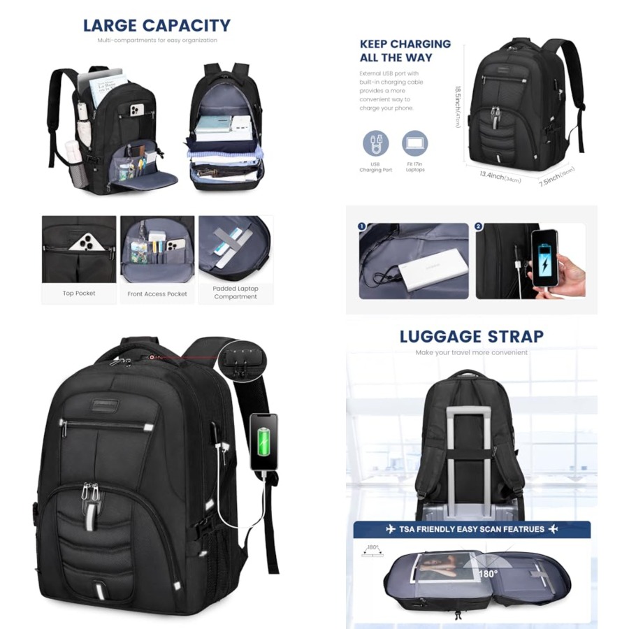 Travel Laptop Backpack Waterpr - Travel Backpack Anti Theft incelemesi ve fiyatı