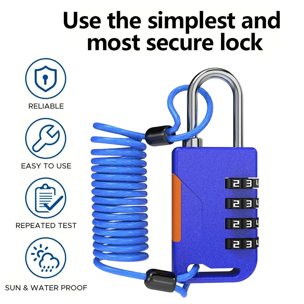4 Digit Combination Padlock wi - Travel Backpack Anti Theft incelemesi ve fiyatı