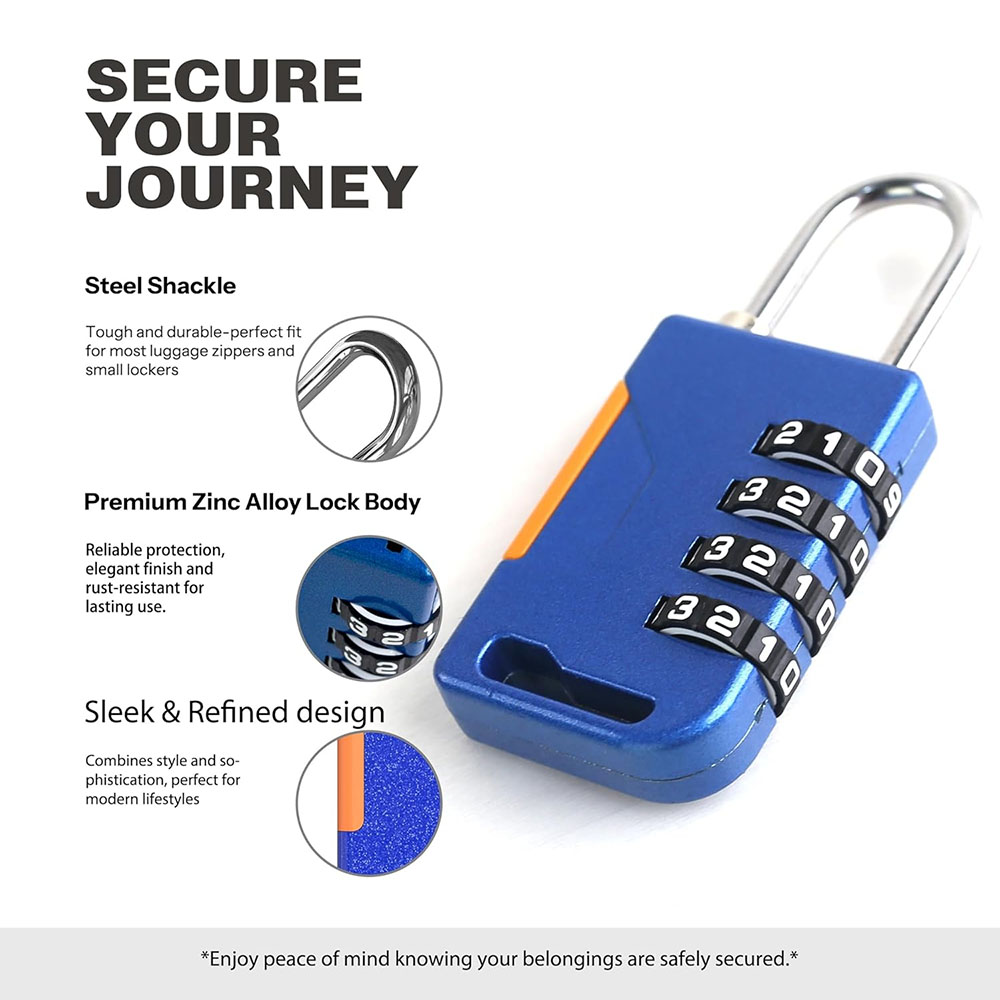 4 Digit Combination Padlock wi - Travel Backpack Anti Theft incelemesi ve fiyatı