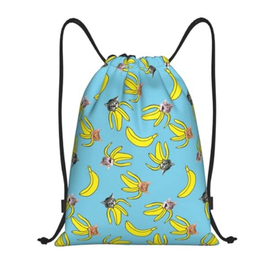 Funny Cat Banana Bananas Draws - Drawstring Gym Bag incelemesi ve fiyatı