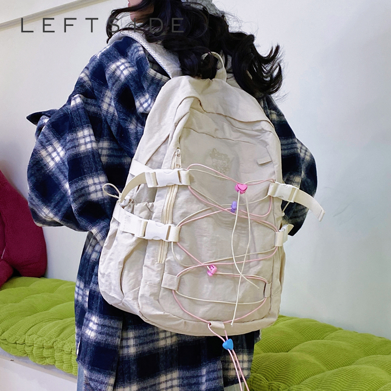 LEFTSIDE Women's Nylon Backpac - School Backpack Teen incelemesi ve fiyatı